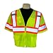 Global Glove GLO-127 Class 3 Surveyors Style Part Mesh Front Safety T-Shirt with 3M Reflective Fabric, 2X-Large, Lime (Case of 50)