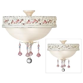 Pull Chain Pretty and Pink Light Kit by LAMPS PLUS