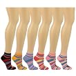 Casual Summer Spring Monkey Face Stripes 6 Pairs Ankle Low Socks Cotton Set