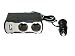 Eufab 16549 Doppelsteckdose 12 V mit Kabel und USB-Anschluss