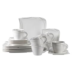 Verso 922166 Kaffeeservice 18-teilig Caprice mit je 6 Tassen, Untertassen und Desserteller
