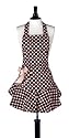 ジェシースティールエプロンブラウン &ピンクドットJessie Steele Bib Josephine Brown & Pink Polka Dot Apron 111-JS-94J