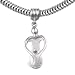 Loving Family® Sterling Silver Heart Charm Featuring a Loving Mother and Her Child - Fits Pandora European Charm Bracelets