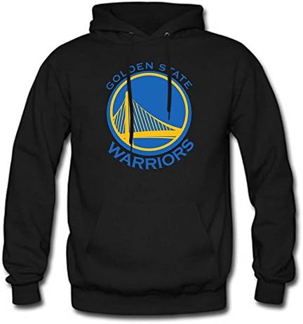 Men's Pullover NBA Golden State Warriors Fleece Hooded Sweatshirt (Black)