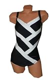 Delta Burke Swimwear Diagonal Style Swimsuit