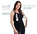 Rumina's Full Coverage Nursing Tank with Hands-Free Pumping Bra - Black, L