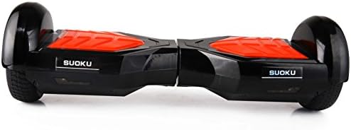 lSUOKU 6.5 inches Auto Two-wheel Smart Self Balancing Scooters Drifting Board Skateboard Electric Unicycle for Kids & Adults-Black