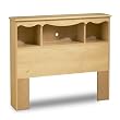 South Shore 3272098 Lily Rose Collection Bookcase Headboard, Romantic Pine