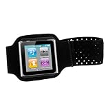 GTMax Black Sport Armband Cover Case for Apple iPod Nano 6th Generation
