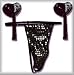 Unique y2Clothes Sexy Showgirl Sequined G-String Panty and Pasties - Black - One Size Fits Most Plain Package