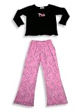 Anita G - Girls Long Sleeved Pant Set, Black, Pink