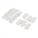uxcell　インターロックブラケット　ハンガーコネクター　4mm穴ダイヤ　54mm長　6個
