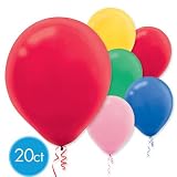 Assorted Colors 12in Latex Balloons 20ct