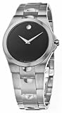 Movado -  Luno -  0605556 - Montre Homme -  Acier -  Quartz Analogique -  Cadran Noir - Bracelet Acier