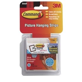 Click here to buy 3M Command 17205 Small Picture Hanging Strips, 8-Sets by Command.
