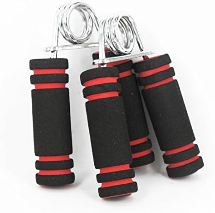 Andux Land 1 Pair Hand Gripper/ Hand Exerciser /Hand Strengthener with Foam Handle WLQ-01 (Black&Red)