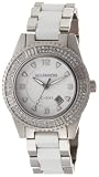 K&BROS Women's 9111-2 C-901 Ceramic Stones Silver-tone and White Watch