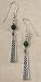Celtic Knot and Malachite Earrings