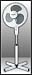 Hyundai Standventilator,16, 40cm,Extrem ruhiger Lauf