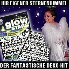 350 UV aktive Leuchtsterne & mehr, selbstklebend, Sternen Himmel ,Sternenzelt Sticker, Deko Aufkleber f�r eigene Galaxien an Wand und Decke, Himmelszelt Deko, Sterndeko, einschlafen unter dem Sternenzelt, Nachthimmel zum selber gestalten, immer wieder aufladbare Dekosticker verschiedene Formen, kleine und gr��ere Sterne, nachtleuchtend, bei Schwarzlicht nonstop leuchtend, beliebig erweiterbar, eigene Sternzeichen bauen, den Weltraum in die Wohnung holen, wundersch�ne Schlafzimmer Deko, l�d sich bei Tages oder Kunstlicht auf und strahlt dann bei Dunkelheit nach, inklusive Sternkarte, Einschlafhilfe, Geschenke Hit, Raumdeko, Leuchtdeko, Leucht Sterne, Wandaufkleber, selbstklebend, keine Klebepads notwendig, tags�ber auf weissem Untergrund fast unsichtbar - hier - 350 St�ck Packung Sterne und mehr Objekte