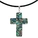 Abalone Cross Pendant with 18
