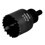 uxcell ホールソーセット　メタル製ドリルビット　シルバートーン　51mm直径 HSS製