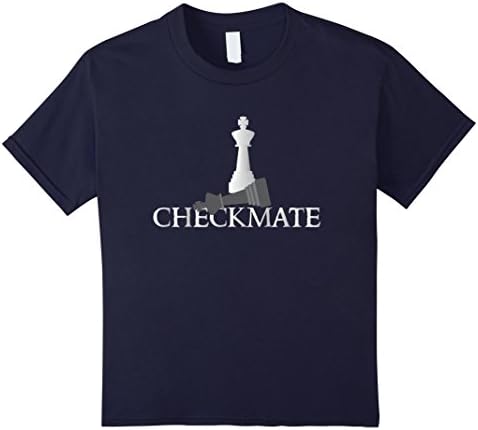 Kids Checkmate - Chess Lovers T Shirt 12 Navy