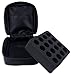 FLYMEI 16-Bottle Essential Oil Carrying Case - With Foam Insert, Inside Pocket and Handle - Strong Double Zipper - Contain 5ml,10ml,15ml Bottles - Black