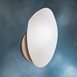 Kichler Lighting 6521NI 1-Light ADA Wall Mount Sconce, Brushed Nickel with Alabaster Swirl Glass