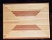 Abstract Bamboo Cutting Board 13-1/2 X 10-1/2 [CAPITOL CITY LUMBER]