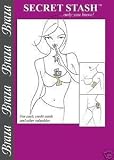 BRAZA S80900 SECRET STASH DETACHABLE BRA POCKET PURPLE / BLACK