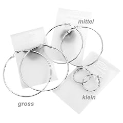 Trend-Schmuck Fashion Ohrring XXL-Creolen silber 67 mm nickelfrei