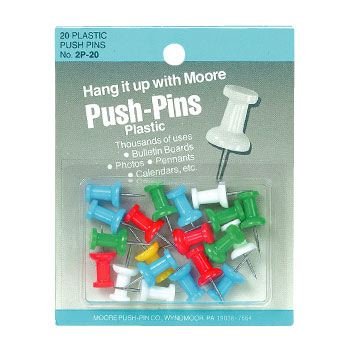 MOORE/ムーア SUP プッシュピン20pcs【ASソリッド】 SUP-MP-08