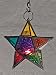 Moroccan style star hanging glass lantern