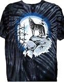  : Wolf Spirit Native American Indian Tie Dye T-shirt