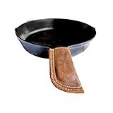 Rustic Leather Hot Handle Holder (Panhandle Potholder) Double Layered, Double Stitched & Handmade by Hide & Drink