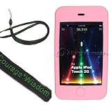 (6 in 1 Combo) ipod touch 2nd generation New iPod Touch 2G 8GB 16GB 32GB (2nd generation) + Car Charger + Travel Charger + USB Data cable (itouch not included) + BONUS Courage*Wisdom Neckstrap, Baby Pink Ver 2