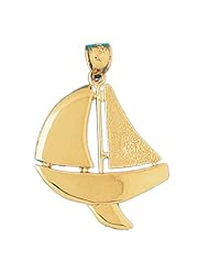 CleverEve Luxury Series 14K Gold Pendant Sailboat 5.2 grams
