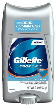Gillette Odor Shield Antiperspirant & Deodorant, All Day Clean 2.6 oz
