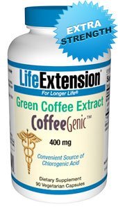 Life Extension - Coffeegenic Green Coffee Extract 400Mg 90 Vegetarian Capsules
