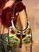 $1135 New ETRO Leather Metallic Butterfly Purse / Bag