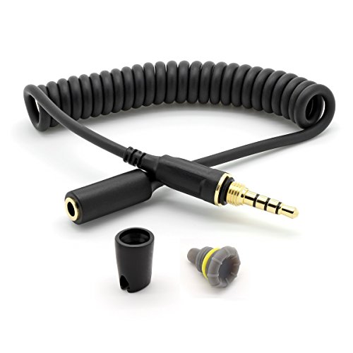 iPhone 5 / 5c / 5s &amp; 4 / 4s Replacement LifeProof Headphone Adapter / Wire / Connector for Fre, Nuud and Fre Power Cases , Includes Headphone Jack Cover / Plug (GRAY coil)