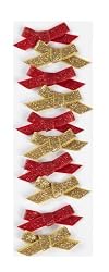 Martha Stewart Crafts Red and Gold Bow Stickers