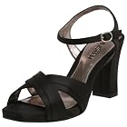 Unlisted Women's Hair Brush Quarter Strap Satin Sandal