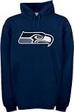 Seattle Seahawks Classic NFL Throwback Logo Hooded Sweatshirt - Large
