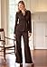 Apparel : Ruffle Jacket Pantsuit