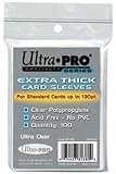 1 (One) Pack of Ultra-PRO Extra Thick Card Sleeves (130pt) for Thick Jersey or Memorabilia Sports Trading Cards