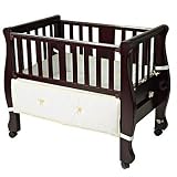 Sleigh Bed Co-Sleeper in Espresso