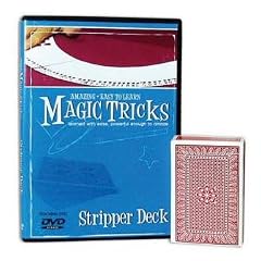Amazing - Easy To Learn MAGIC TRICKS - "STRIPPER DECK" DVD mit Bridge Size Stripper Deck!
