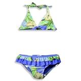 Banana Cabana by Plum Pudding - Toddler Girls Bikini, Purple, Green